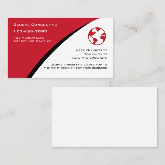 Raadplegende Visitekaartjes (Voorkant / Achterkant)