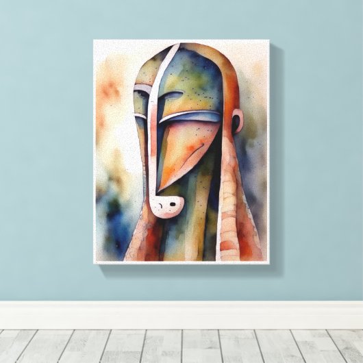 raadsel canvas afdruk (Insitu (Houten vloer))