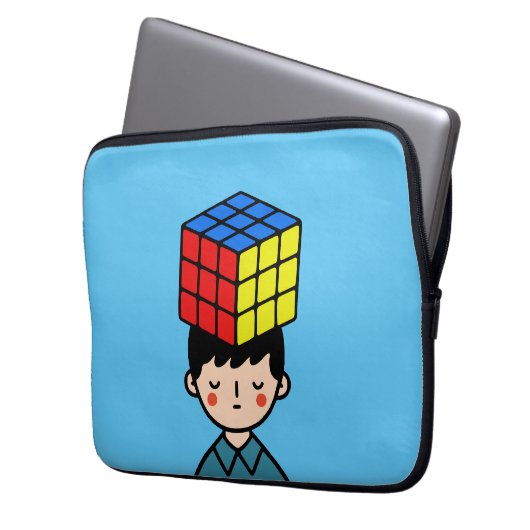 raadsel laptop sleeve (Voorkant Links)