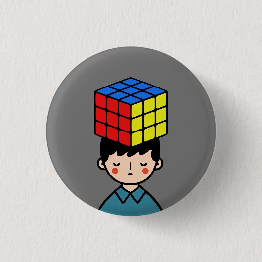 raadsel ronde button 3,2 cm (Voorkant)