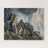 Raadsel van het meerhuis legpuzzel (Horizontaal)