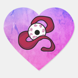 raadselachtig verstrengeld oog hart sticker