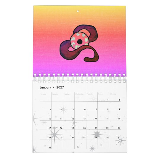raadselachtig verstrengeld oog kalender (Jan 2027)