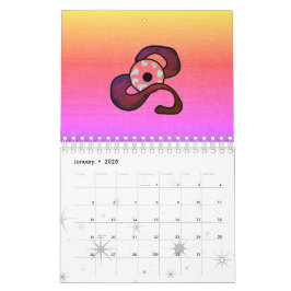 raadselachtig verstrengeld oog kalender