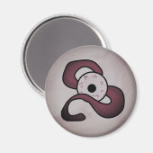 raadselachtig verstrengeld oog magneet (Voorkant / Achterkant)