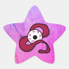 raadselachtig verstrengeld oog ster sticker