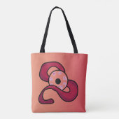 raadselachtig verstrengeld oog tote bag (Achterkant)