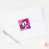 raadselachtig verstrengeld oog vierkante sticker (Envelop)