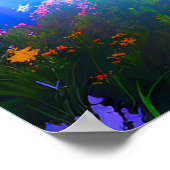 raadselachtig water, mysterieus meer poster (Hoek)