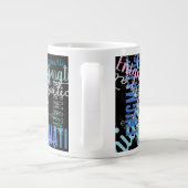 raadselachtige aangepaste herhalende woord/naam grote koffiekop (Achterkant)