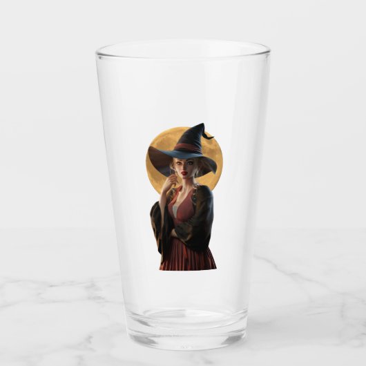 raadselachtige heksenkop glas (Voorkant)