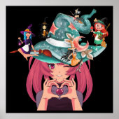 raadselachtige schoonheid poster (Voorkant)