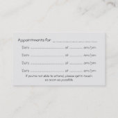 Raadsman, Benoemingskaart, Talking Head logo Visitekaartje (Achterkant)