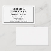  raadsman bij het Visitekaartje van de wet (Voorkant / Achterkant)