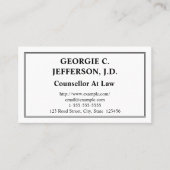  raadsman bij het Visitekaartje van de wet (Voorkant)