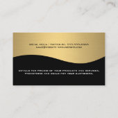 raadsman | goudmetallisch | hamer visitekaartje (Achterkant)