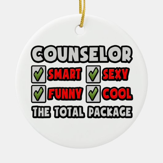 Raadsman... Het totale pakket Keramisch Ornament (Voorkant)