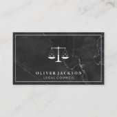 raadsman | Marmer | Rechtsrecht Visitekaartje (Voorkant)