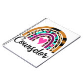 Raadsman Rainbow Leopard Funny School Counselor Notitieboek (Linkerzijde)