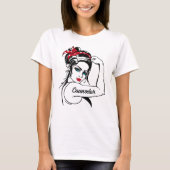 raadsman Rosie de riveter doet mee T-shirt (Voorkant)