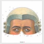 raadsman -  Victoriaans maskeraar Sticker (Vel)