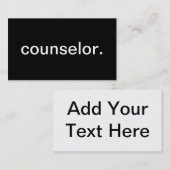 raadsman visitekaartje (Voorkant / Achterkant)