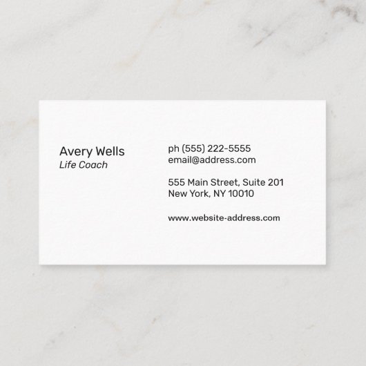 Raadsman Winding River Horizon Logo Visitekaartje (Achterkant)