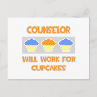 Raadsman... Zal werken voor cupcakes Briefkaart