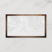 raadsvrouw | Hout Lijst | Witte textuur Visitekaartje (Achterkant)