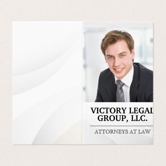 raadsvrouw Justitie | Logo | Zakelijk Man Visitekaartje (Buitenkant ongevouwen)