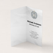 raadsvrouw Justitie | Logo | Zakelijk Man Visitekaartje (Binnen)