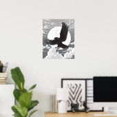 Raaf En De Maan Poster (Thuiskantoor)