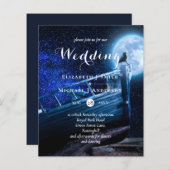 Raaf in het maanlicht Donkere lucht Goth huwelijks (Voorkant / Achterkant)