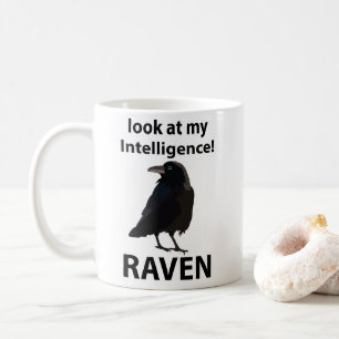 Raaf Kijk naar mijn Intelligentie Raaf Koffiemok