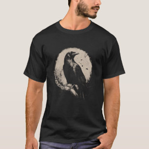raaf kraai nooit meer Poe Raaf Gedicht T-shirt
