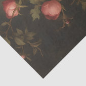 Raaf tussen de Rozen Tissuepapier (Detail)