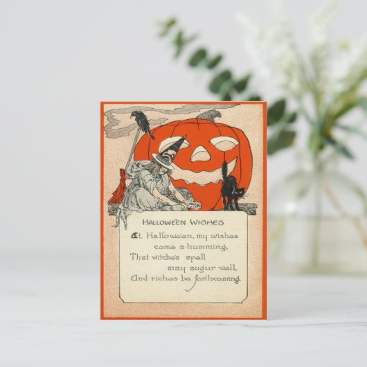 Raaf van de Kat van de Lantaarn van de Hefboom O Briefkaart (Staand voorkant)