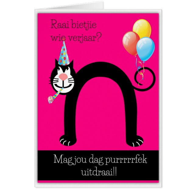 Raai bietjie wie verjaar? (Voorkant)