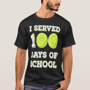 Raak 100 dagen school tennis jongens leraar kinder t-shirt