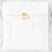 Raak de Curls niet aan. Hart Sticker (Tas)