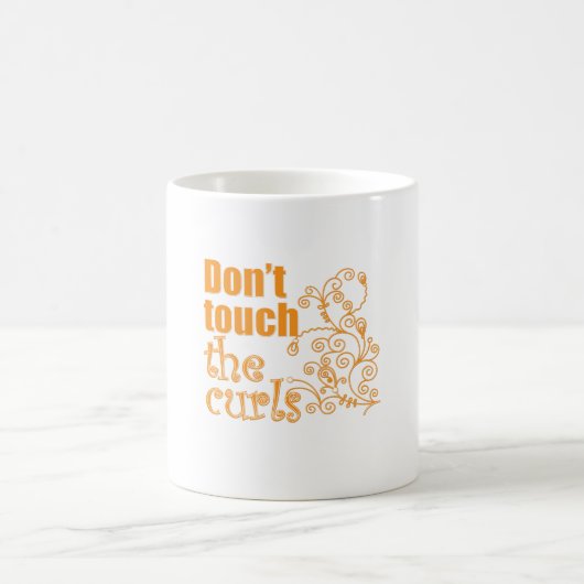 Raak de Curls niet aan. Koffiemok (Center)