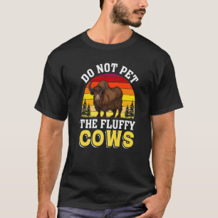 Raak de Fluffy Koeien van Yellowstone National Par T-shirt