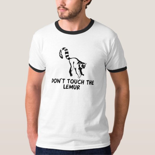 Raak de Lemur niet aan T-shirt (Voorkant)