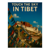 Raak de lucht aan in Tibet en China Perfect Poster (Voorkant)