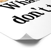 Raak de noten niet aan! eekhoorn poster (Hoek)