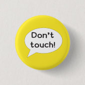 Raak de persoonlijke ruimte niet aan ronde button 3,2 cm (Voorkant)
