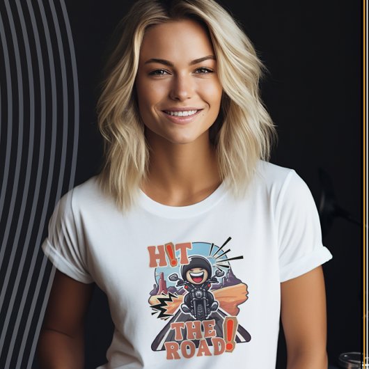 Raak de weg! Grappige Road Trip Biker T-shirt