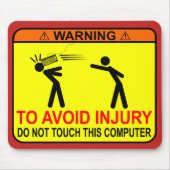 Raak deze computer niet aan muismat (Voorkant)