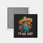 Raak die Pinata Cinco de Mayo Magneet (Voorkant / Achterkant)
