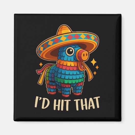 Raak die Pinata Cinco de Mayo Magneet (Voorkant)